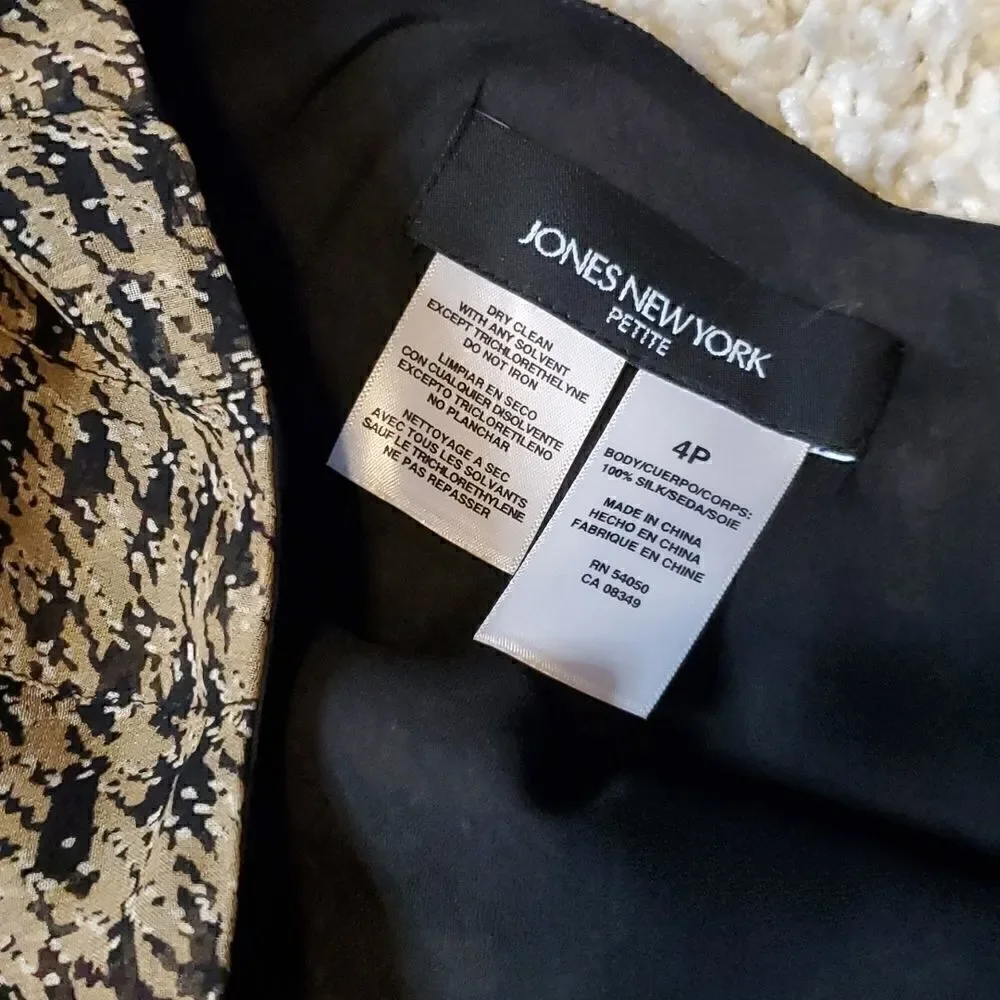 JONES NEW YORK Silk Flare Skirt
